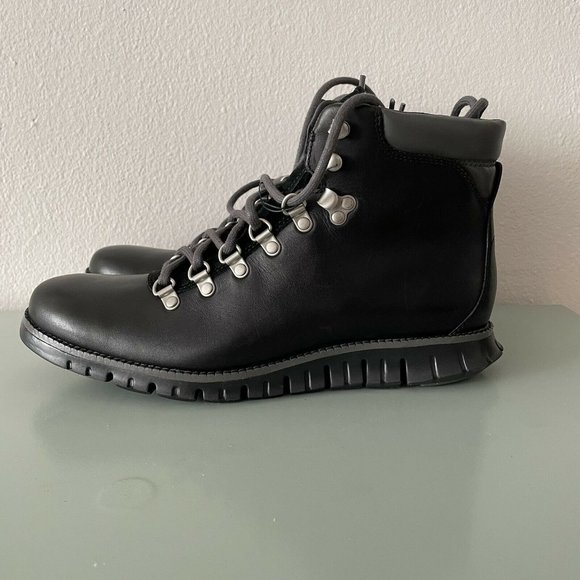 Cole Haan Zerogrand Water Resistant Black Hiker Boot C35594 Men’s Sizes NEW - Picture 2 of 9